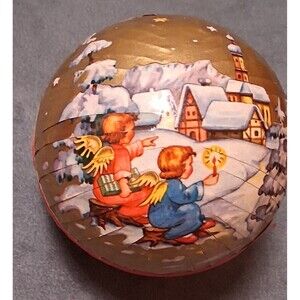 Western Germany Christmas Candy Container Ornament Ball